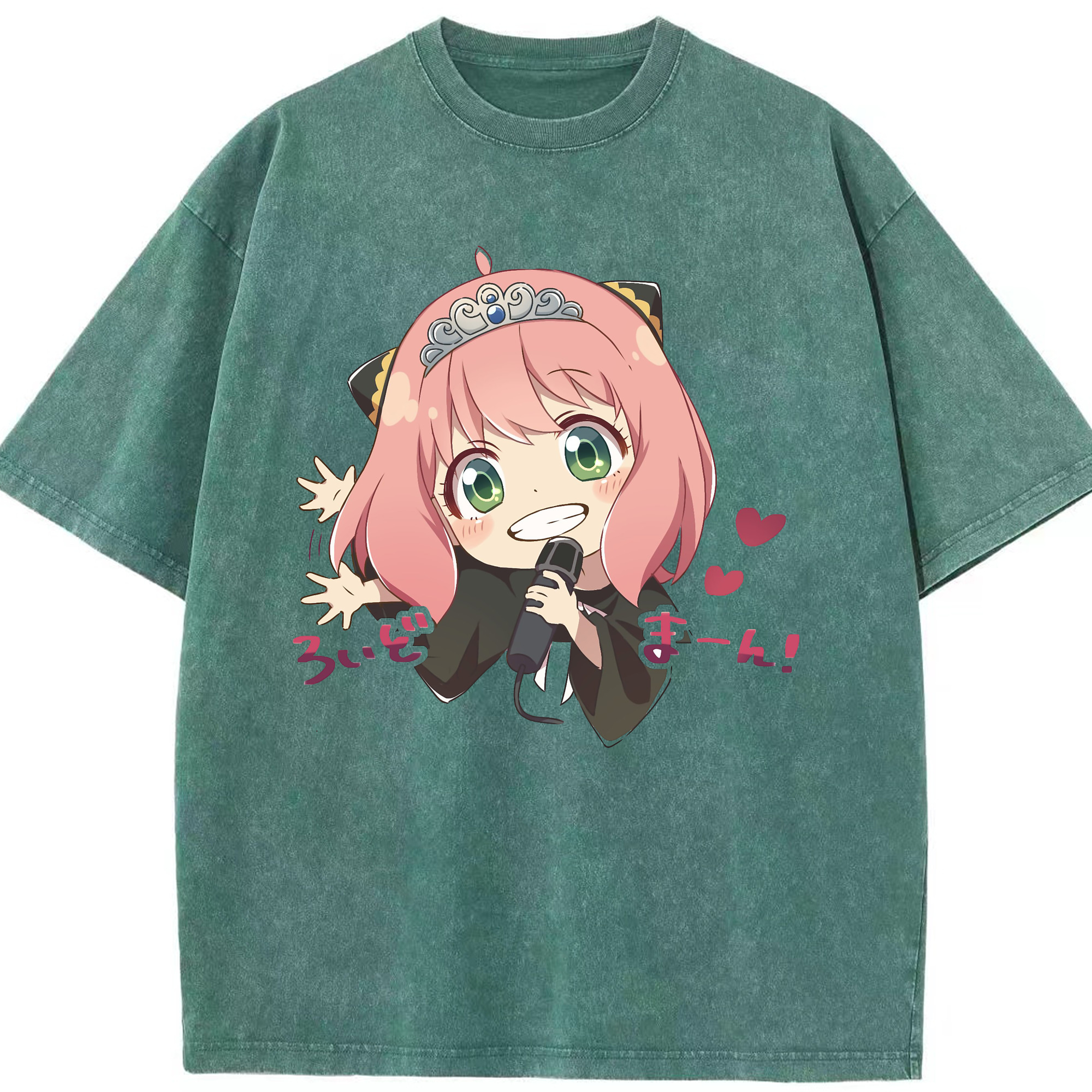 （画像用） SPY×FAMILY间谍家家酒 綿100% ヴィンテージ風 半袖Tシャツ（フロントプリント）